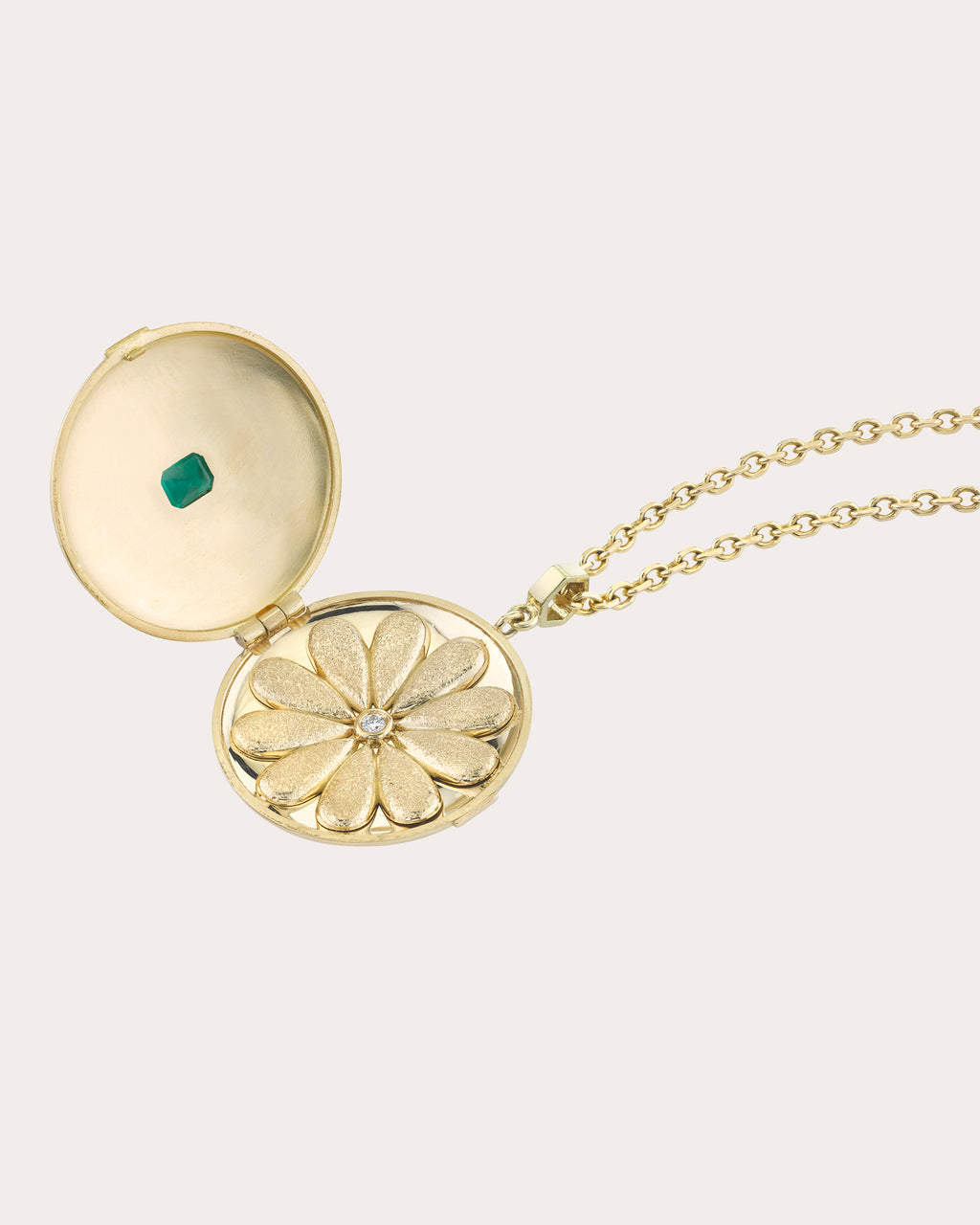 Emerald & Diamond Wonder Locket Necklace