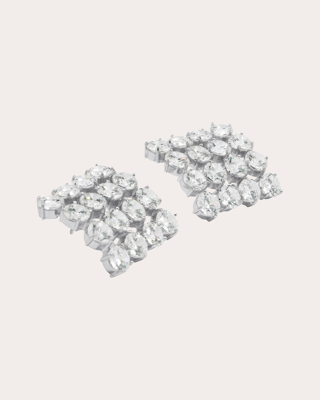 Cubic Zirconia Juggernaut Stud Earrings