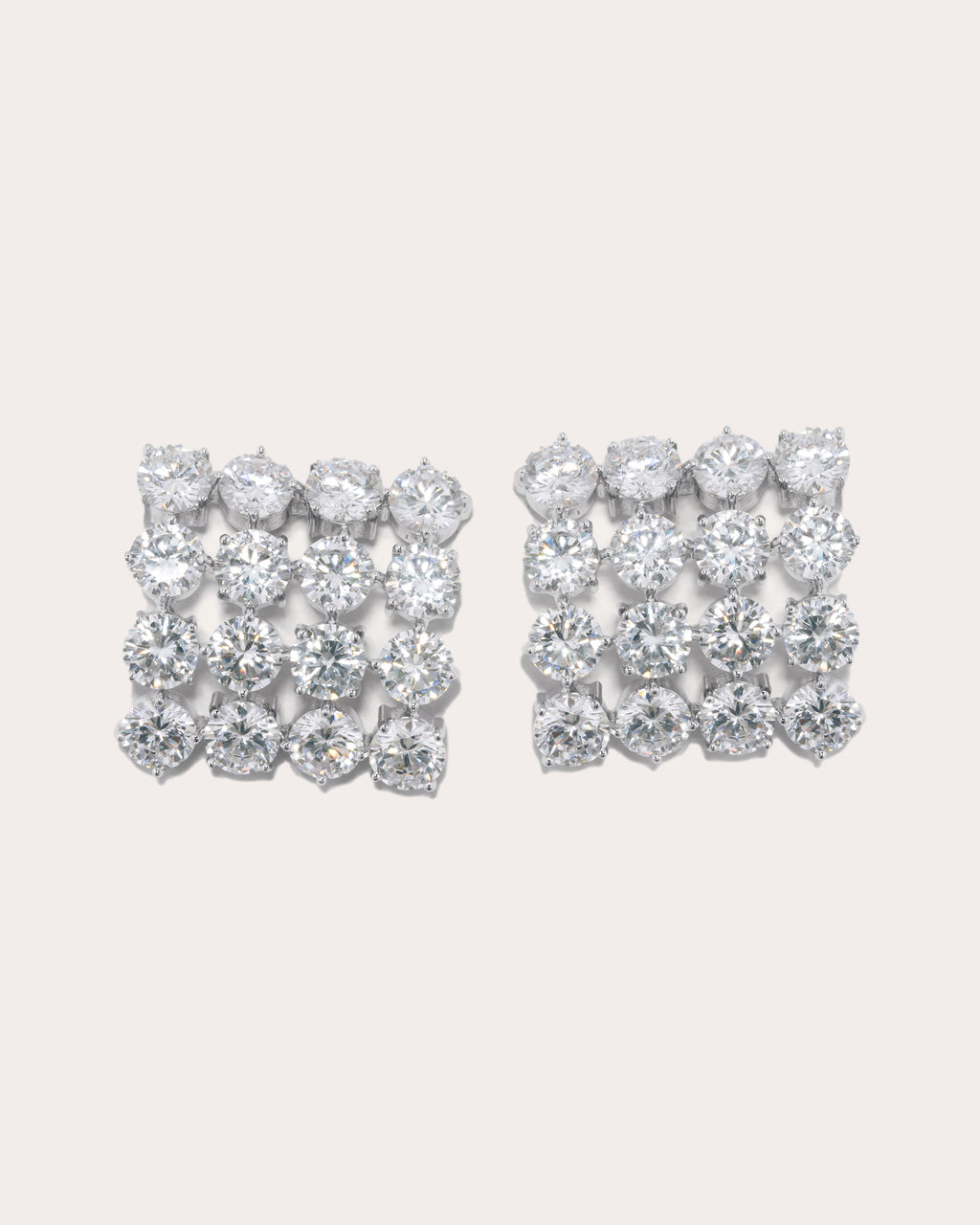 Cubic Zirconia Juggernaut Stud Earrings