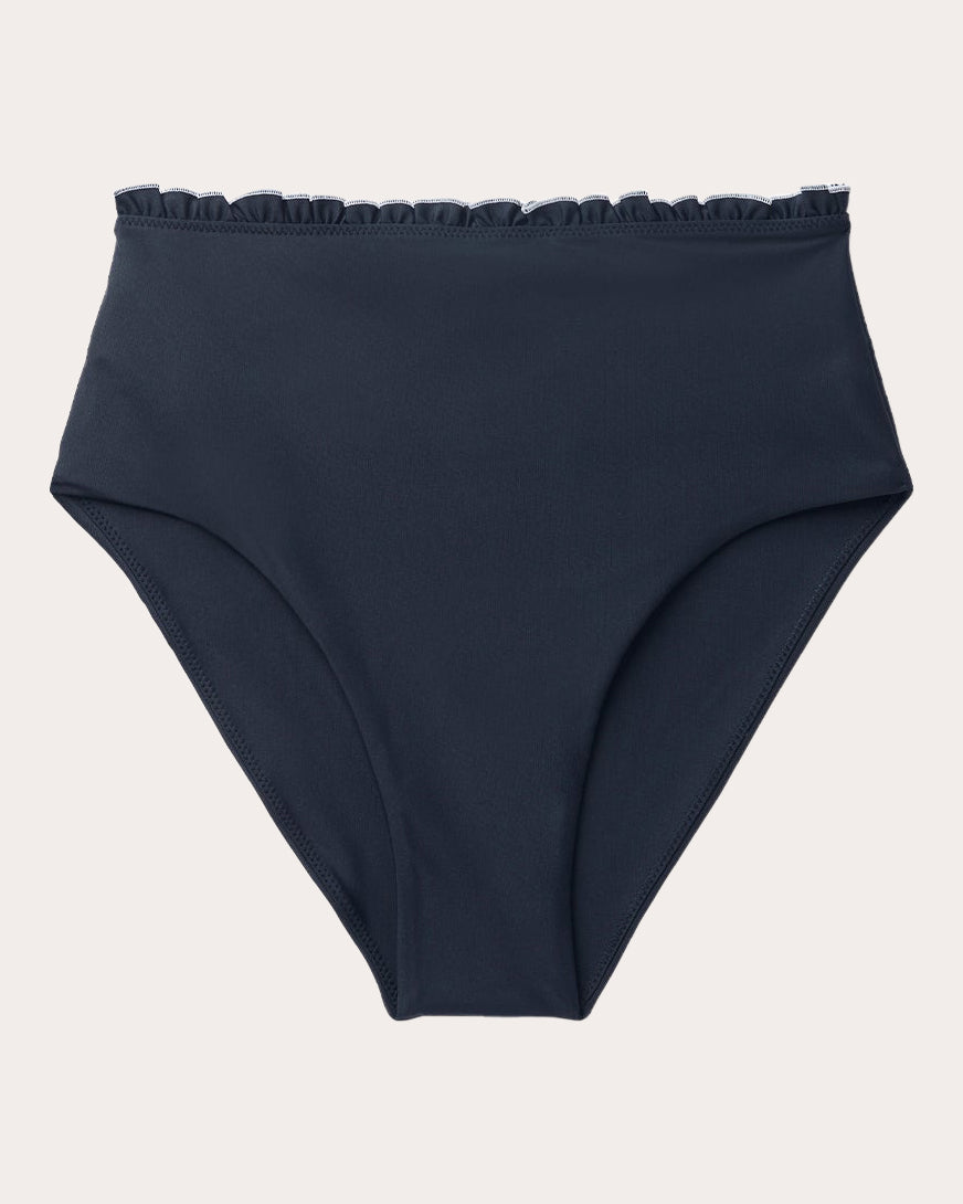 Ruffle High-Rise Bikini Bottoms
