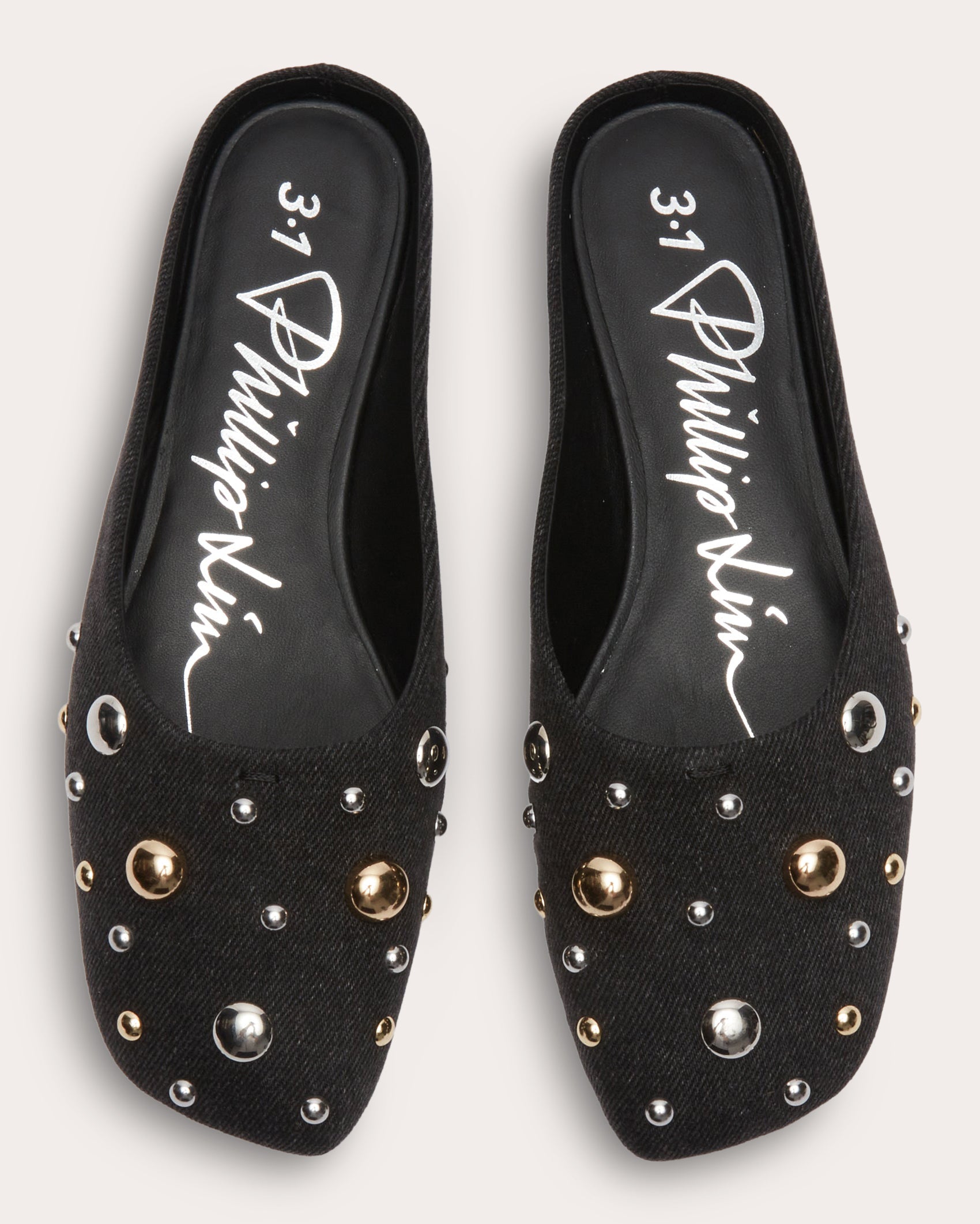ID Studded Flat Mule