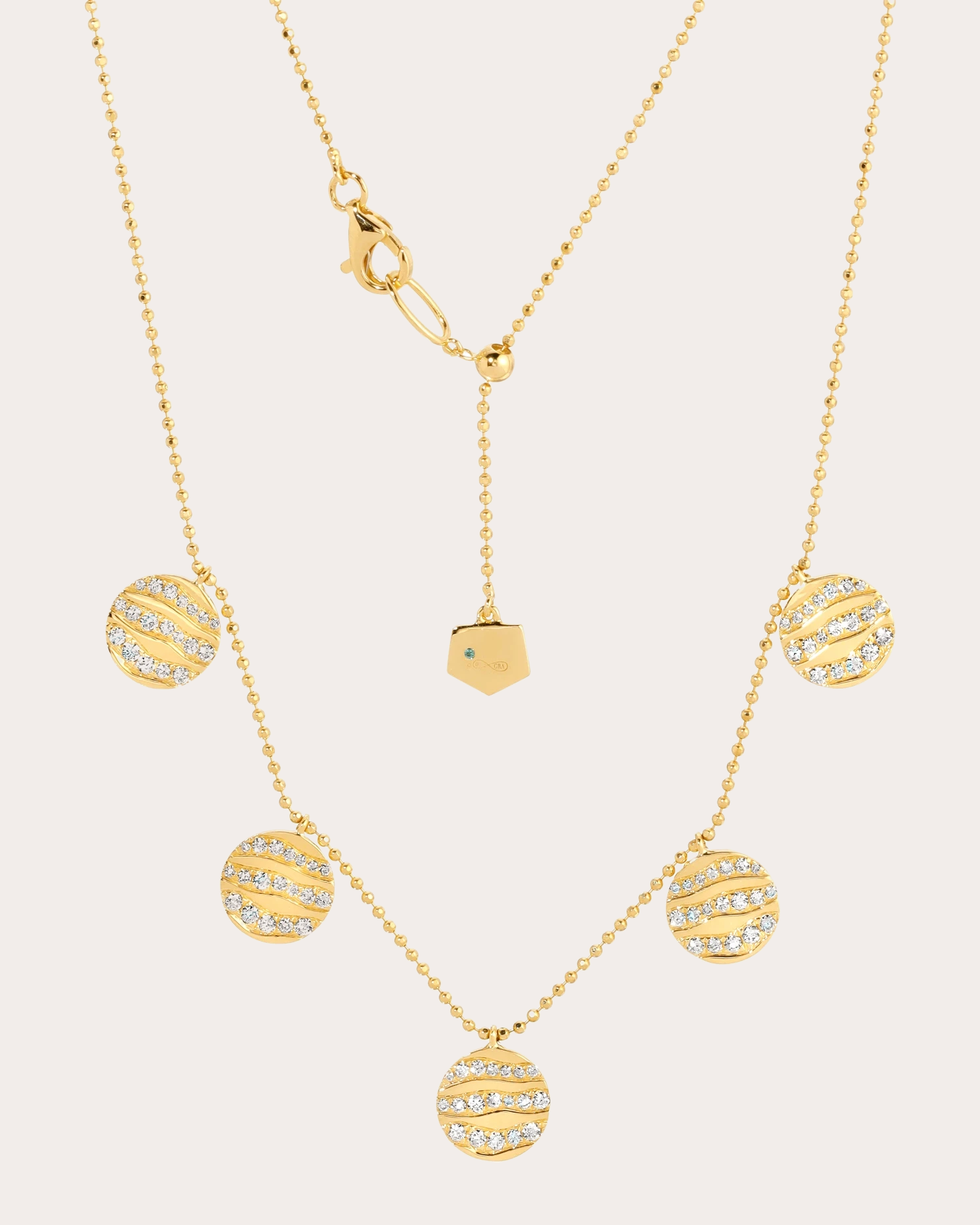 Diamond & 18k Gold Alma Dos Rios Station Necklace