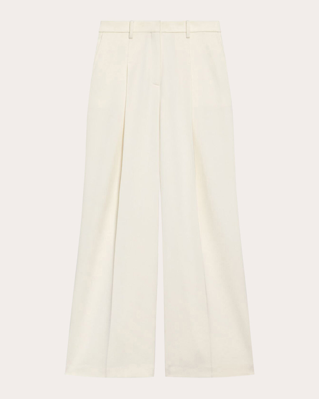 Admiral Crepe Pleated Wide-Leg Trousers