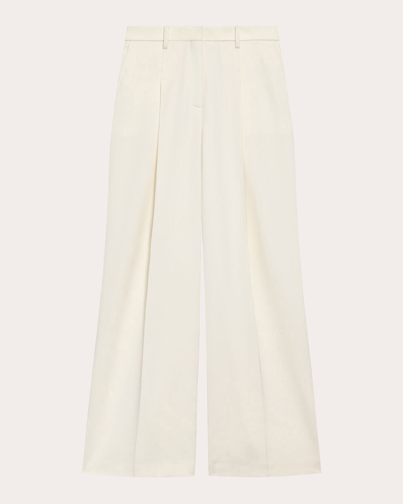 Admiral Crepe Pleated Wide-Leg Trousers