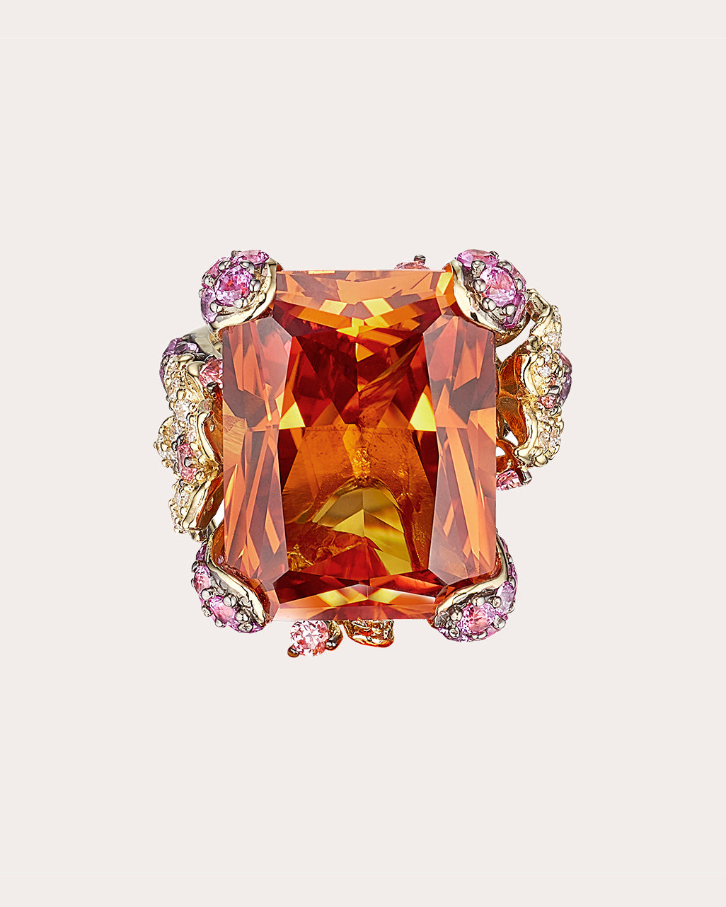 Cinderella 18K Gold and Rhodium Vermeil Lab-Grown Multi-Stone Ring