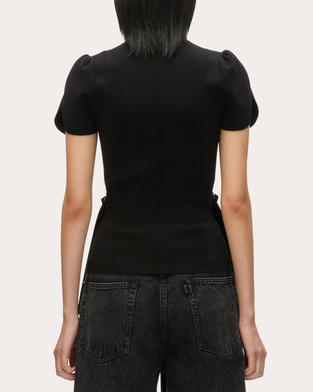 Ribbed Mock Neck Top