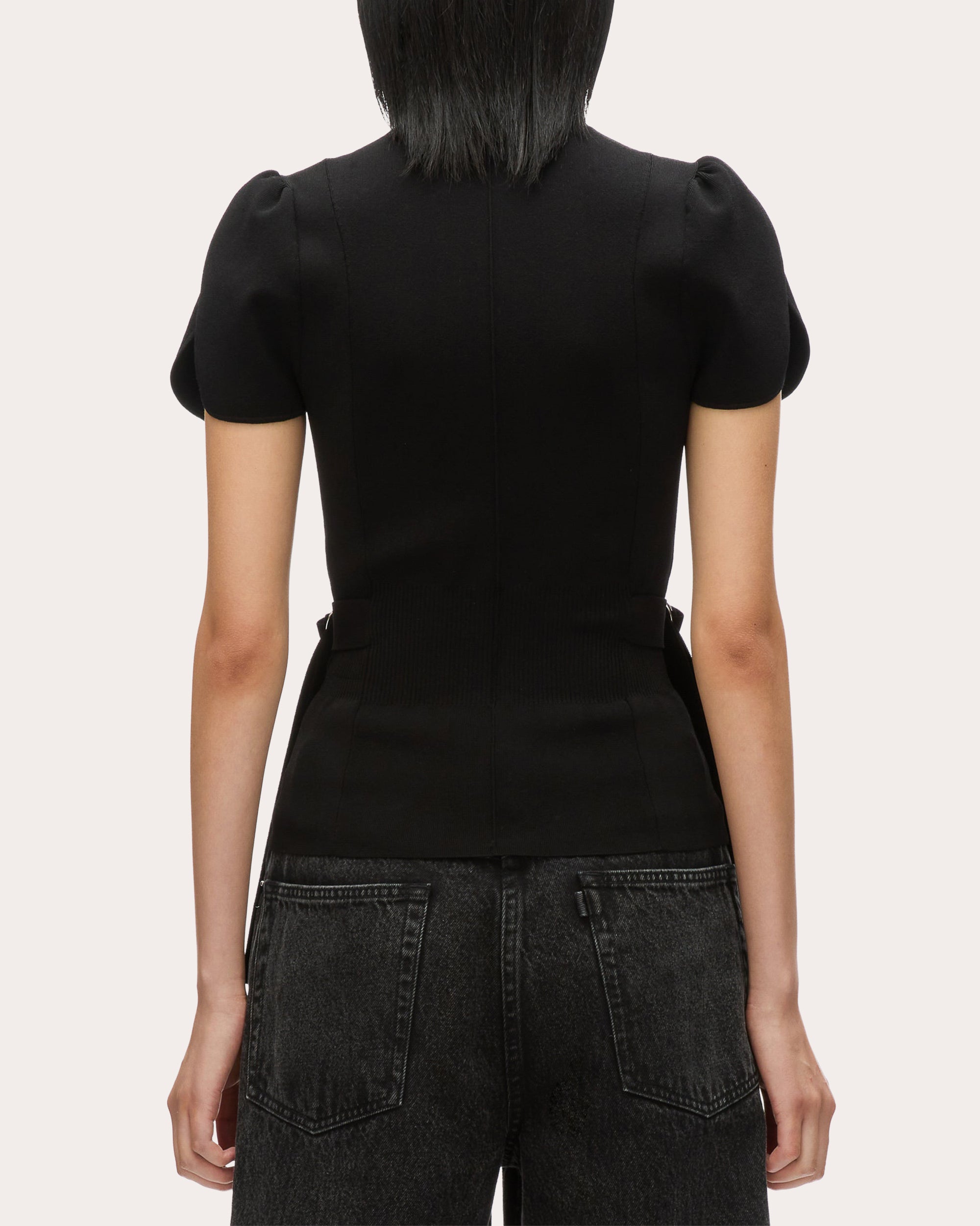 Ribbed Mock Neck Top