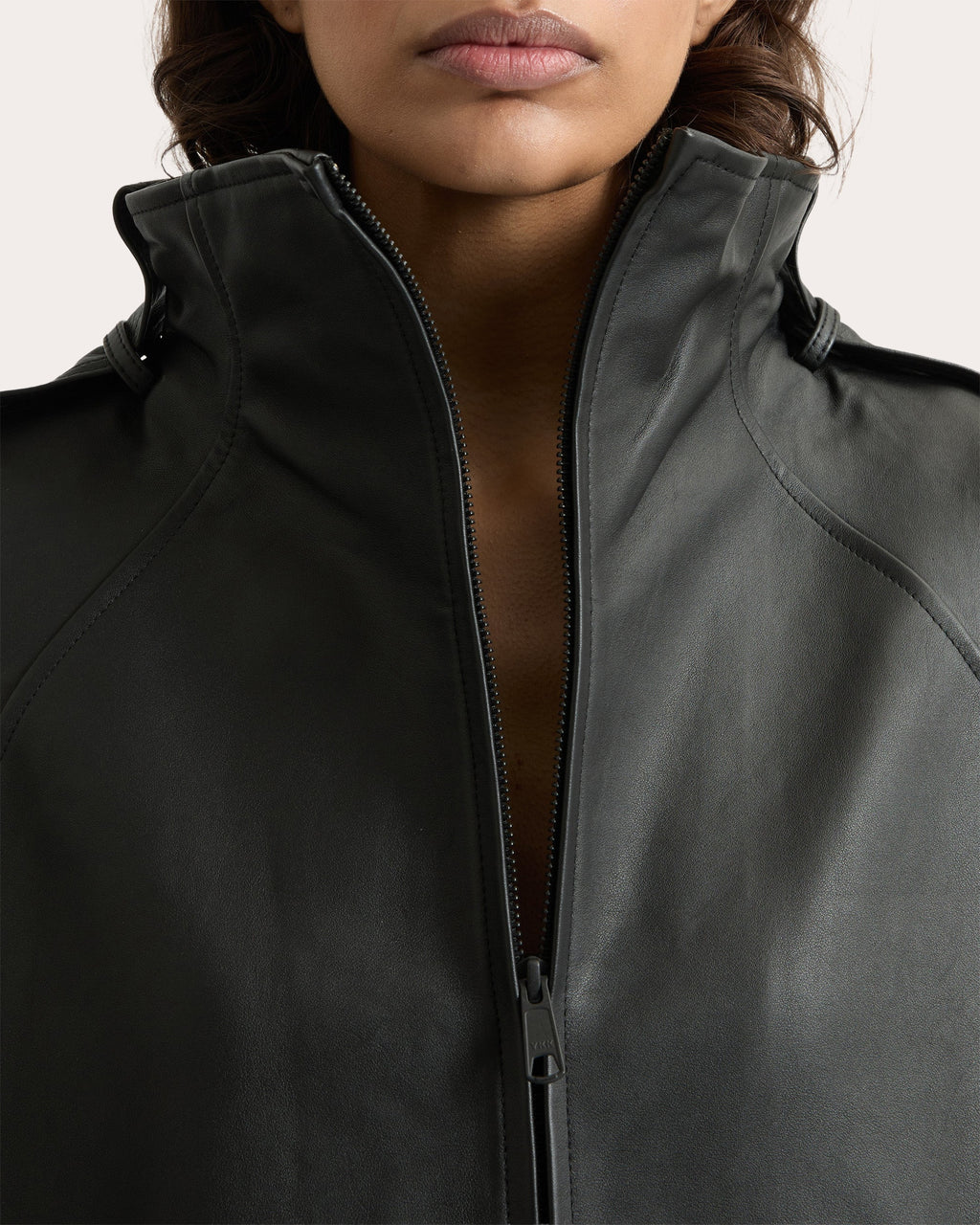 Sara Oversized Leather Jacket