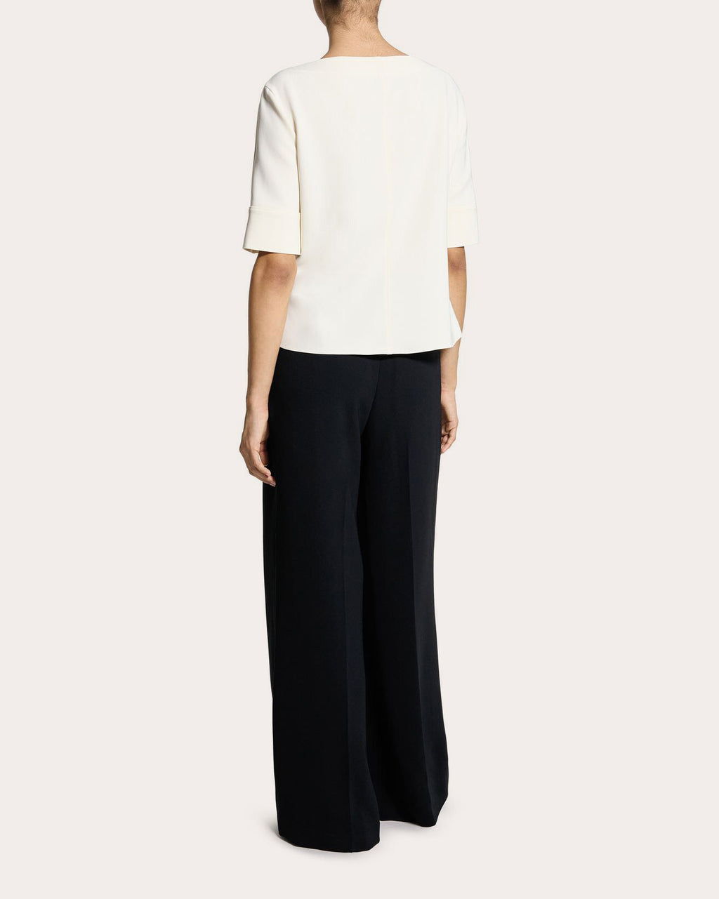 Admiral Crepe Seamed Boatneck Top