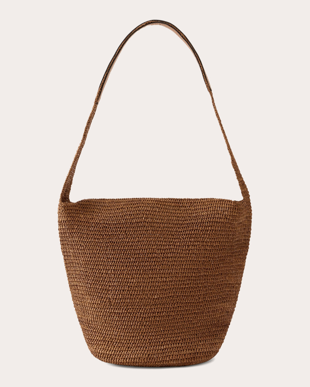 Yala Crocheted Raffia Drawstring Sac Bag