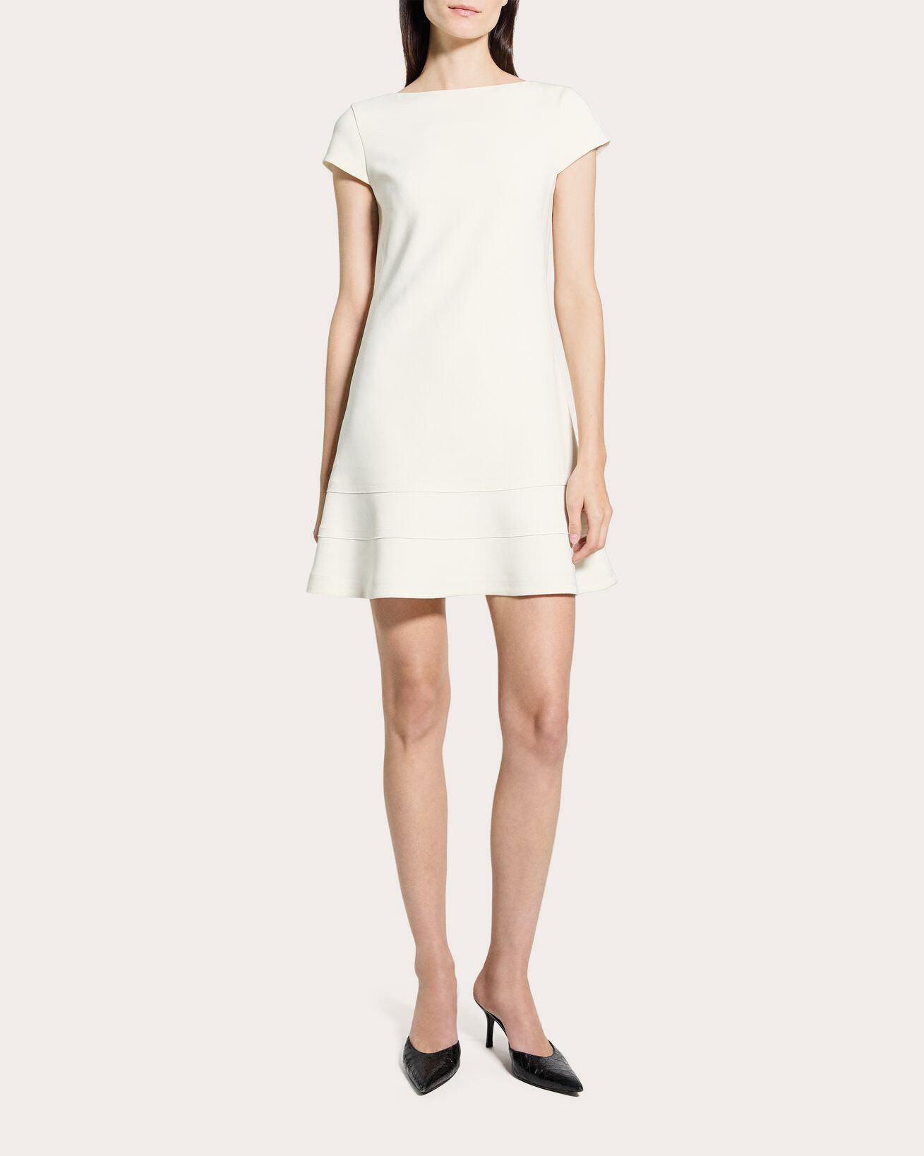 Admiral Crepe Seamed A-Line Mini Dress