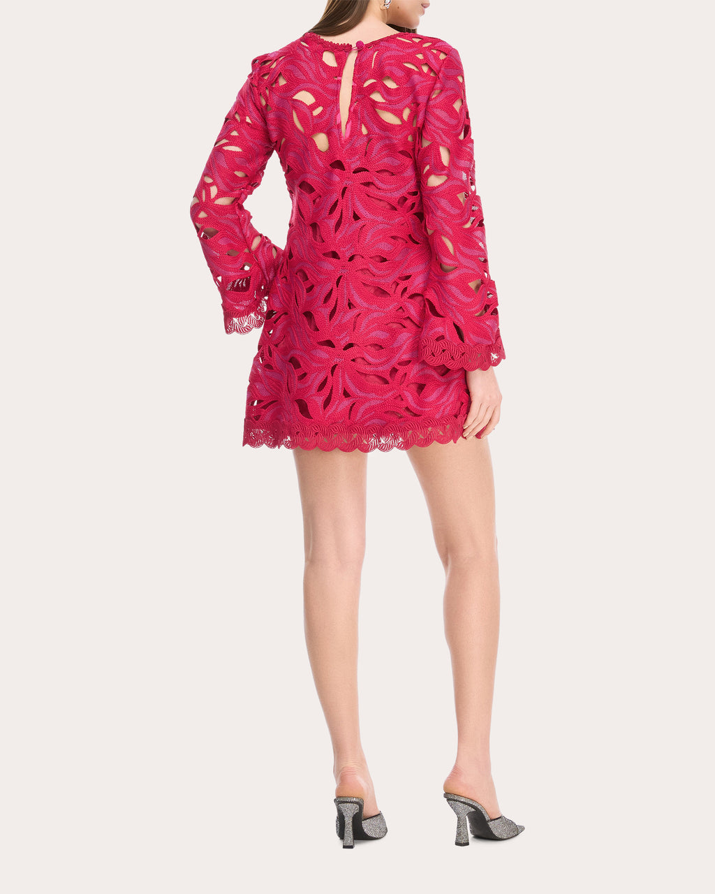 Solsticio Embroidered Mini Shift Dress