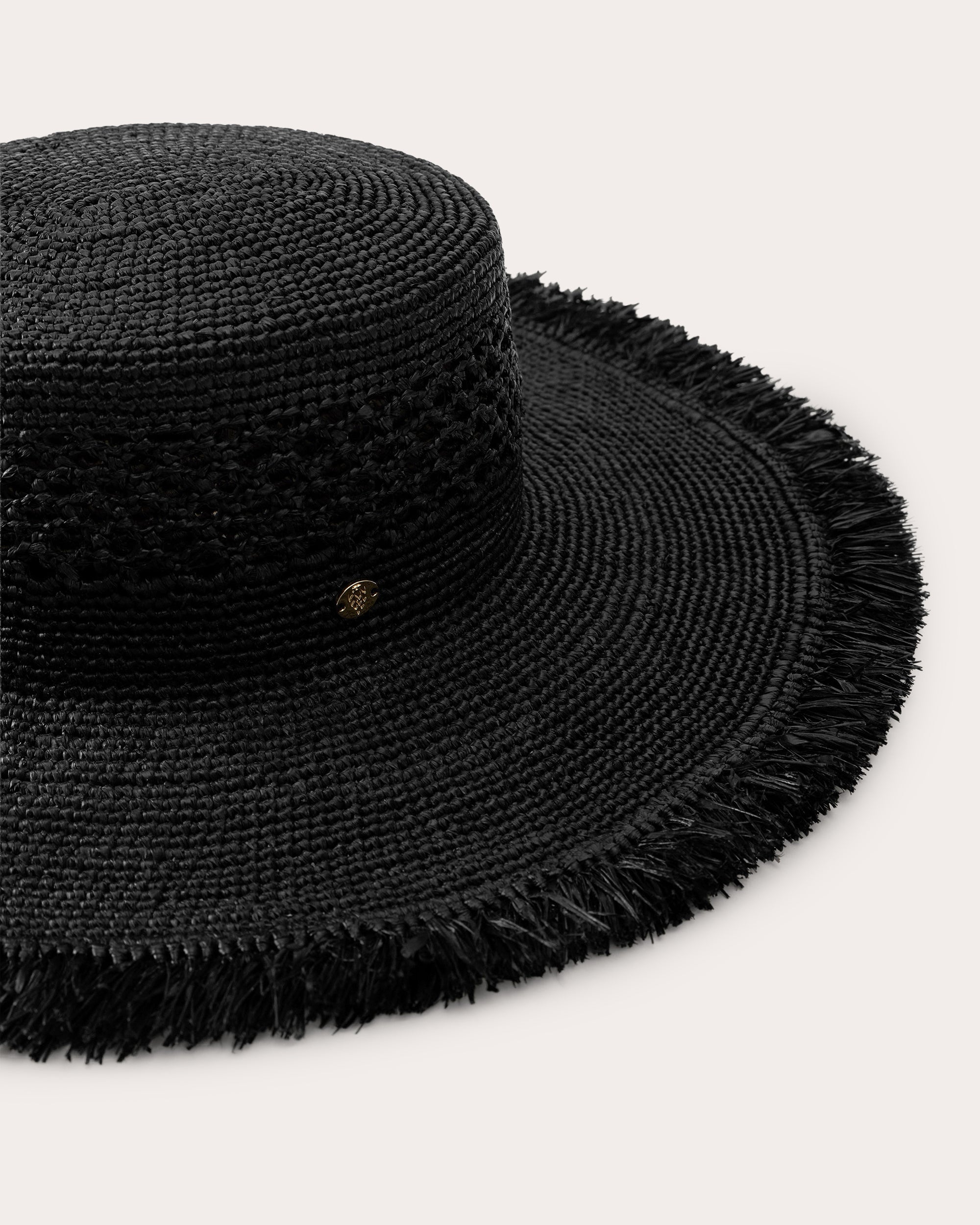 Ivy Crocheted Raffia Boater Hat