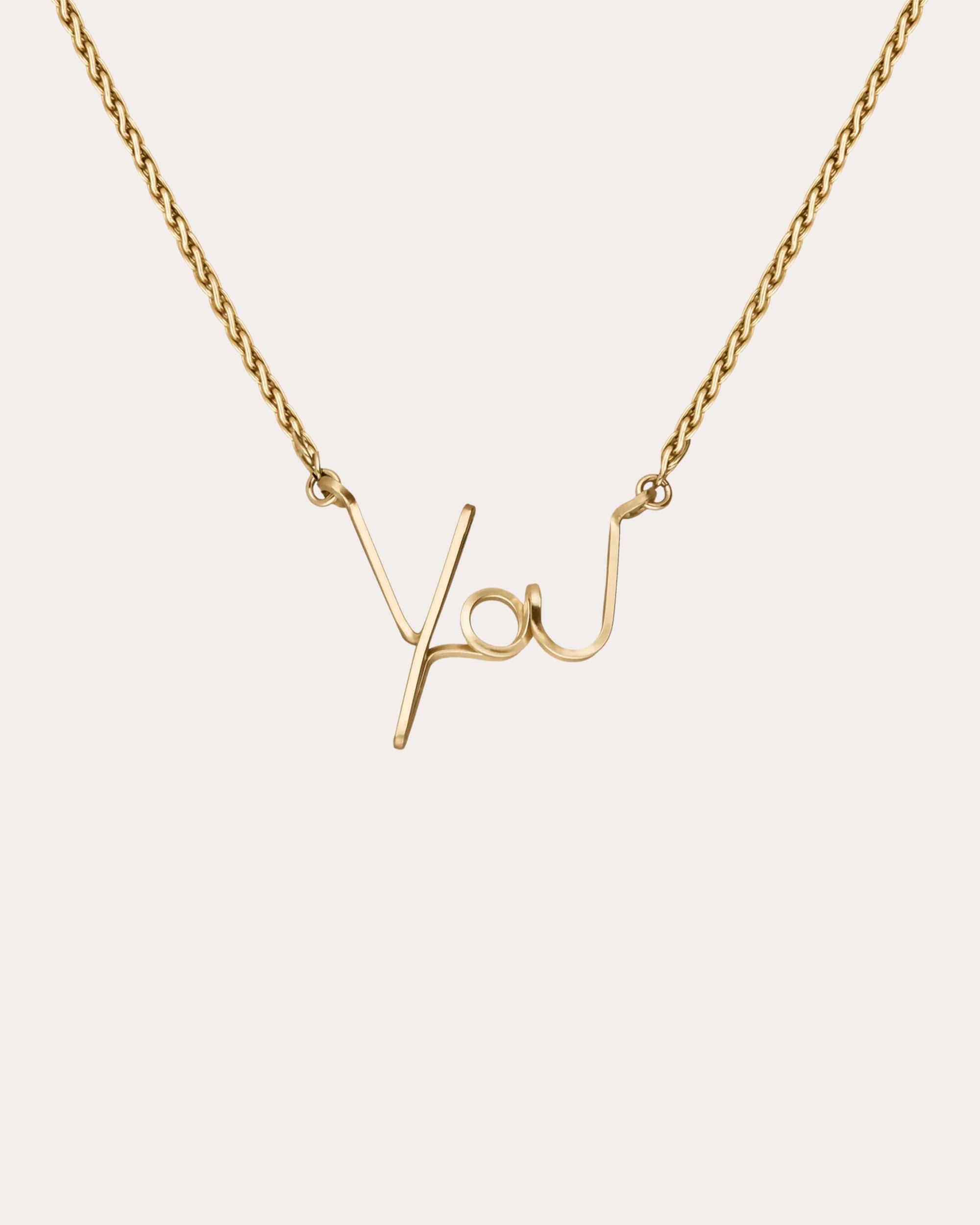 'You' 14K Gold-Filled Pendant Necklace