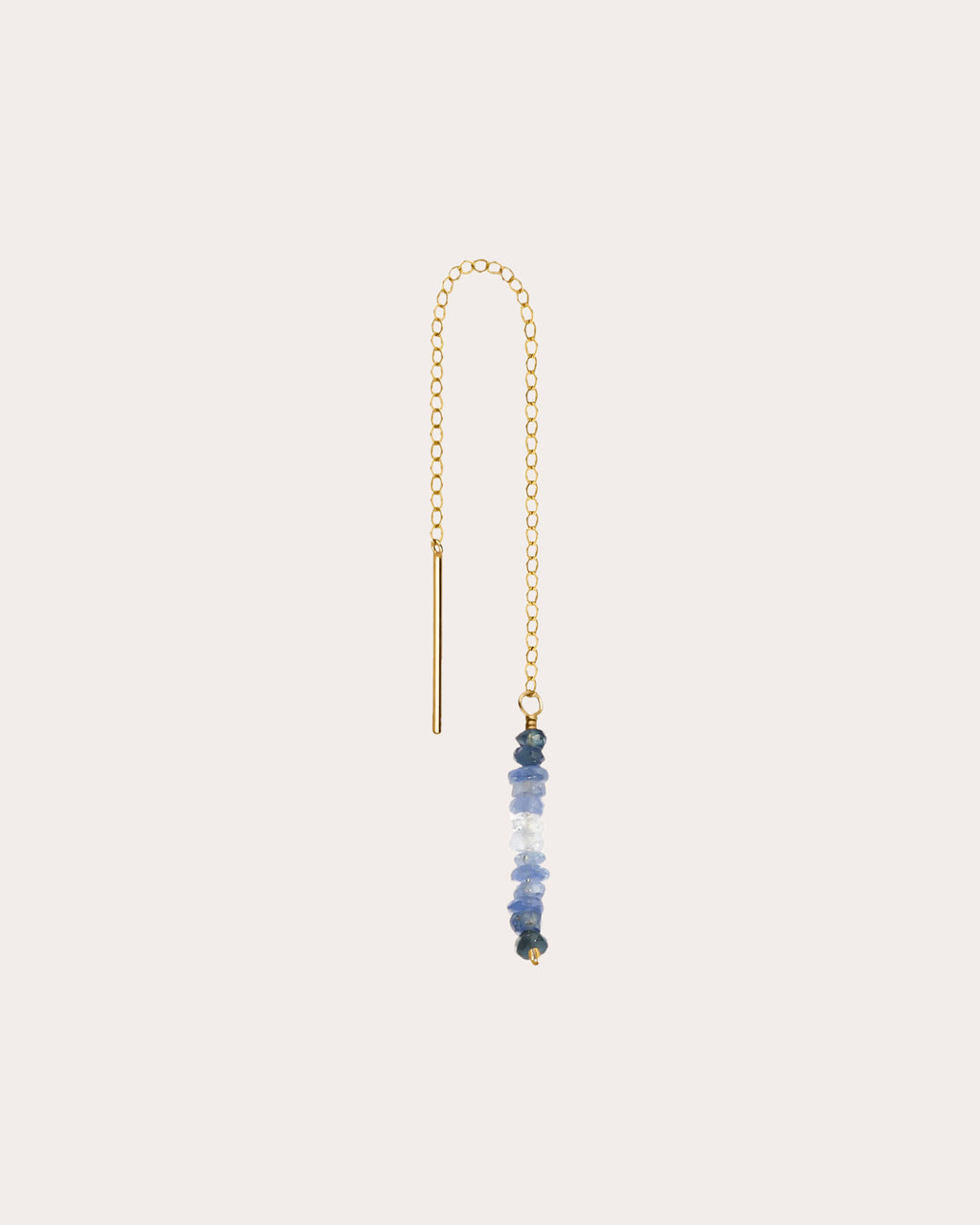 Nonza 14K Gold-Filled Wire and Sapphire Single Earring
