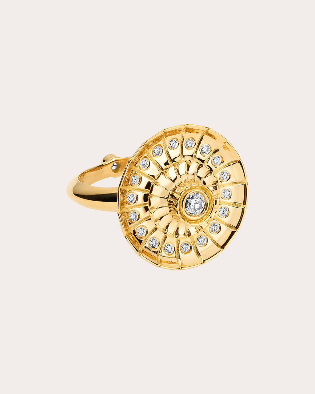 Diamond & 18k Gold Metropolis Spinner Ring