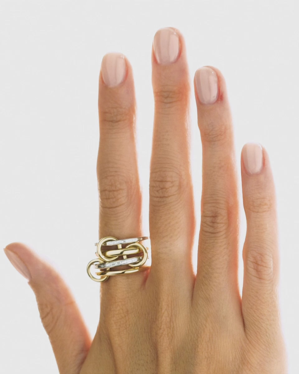 Diamond & 18k Gold Two-Tone Naima Ring