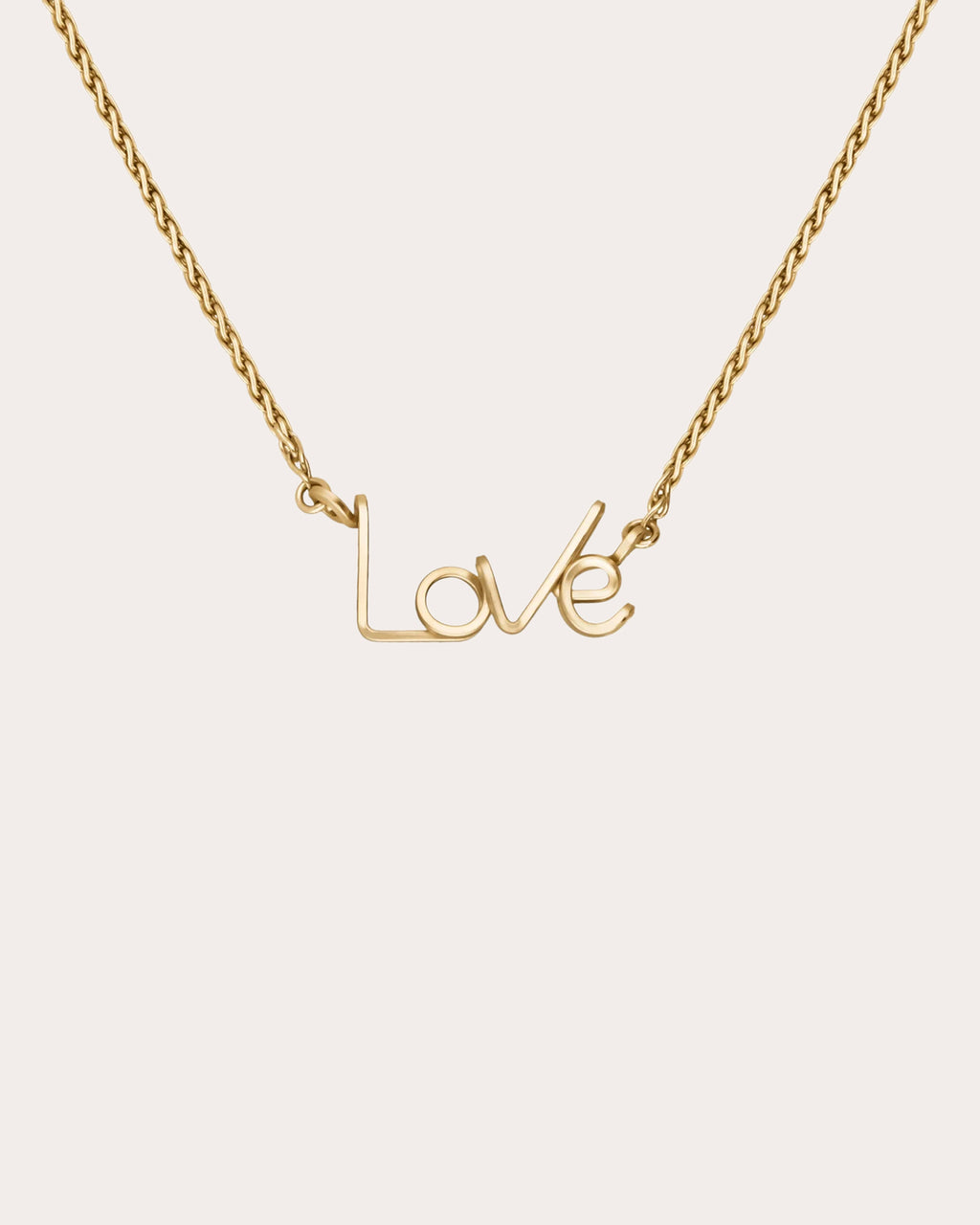 'Love' 14K Gold-Filled Pendant Necklace