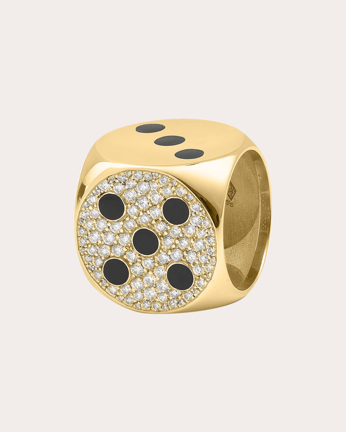 Diamond & 18k Gold Hasard Ring