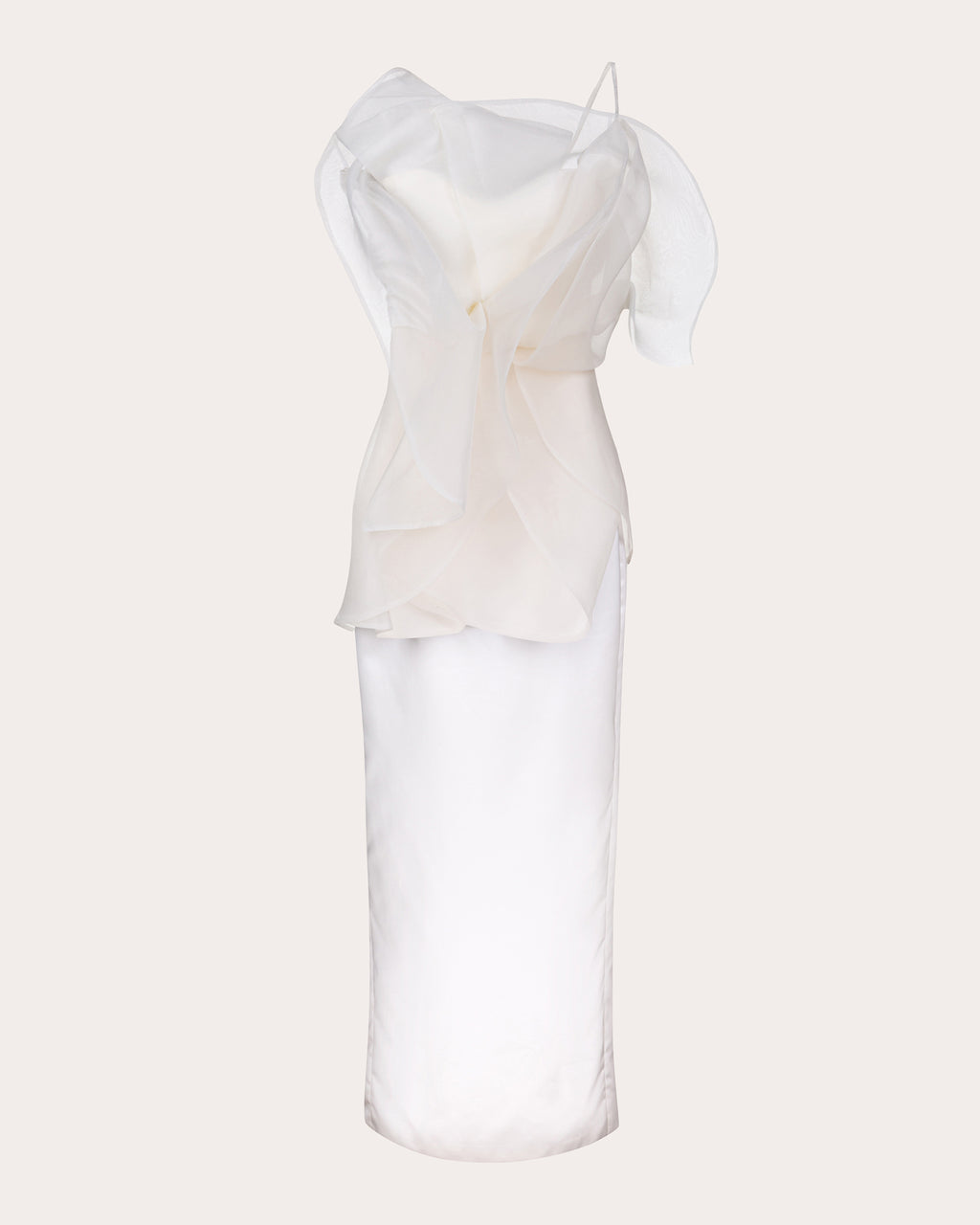 Lily Organza Flower Overlay Maxi Dress