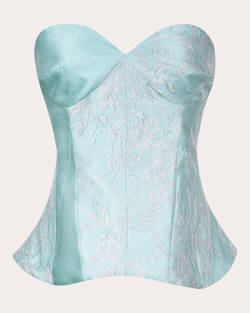 Vicky Satin Lace Bustier Top