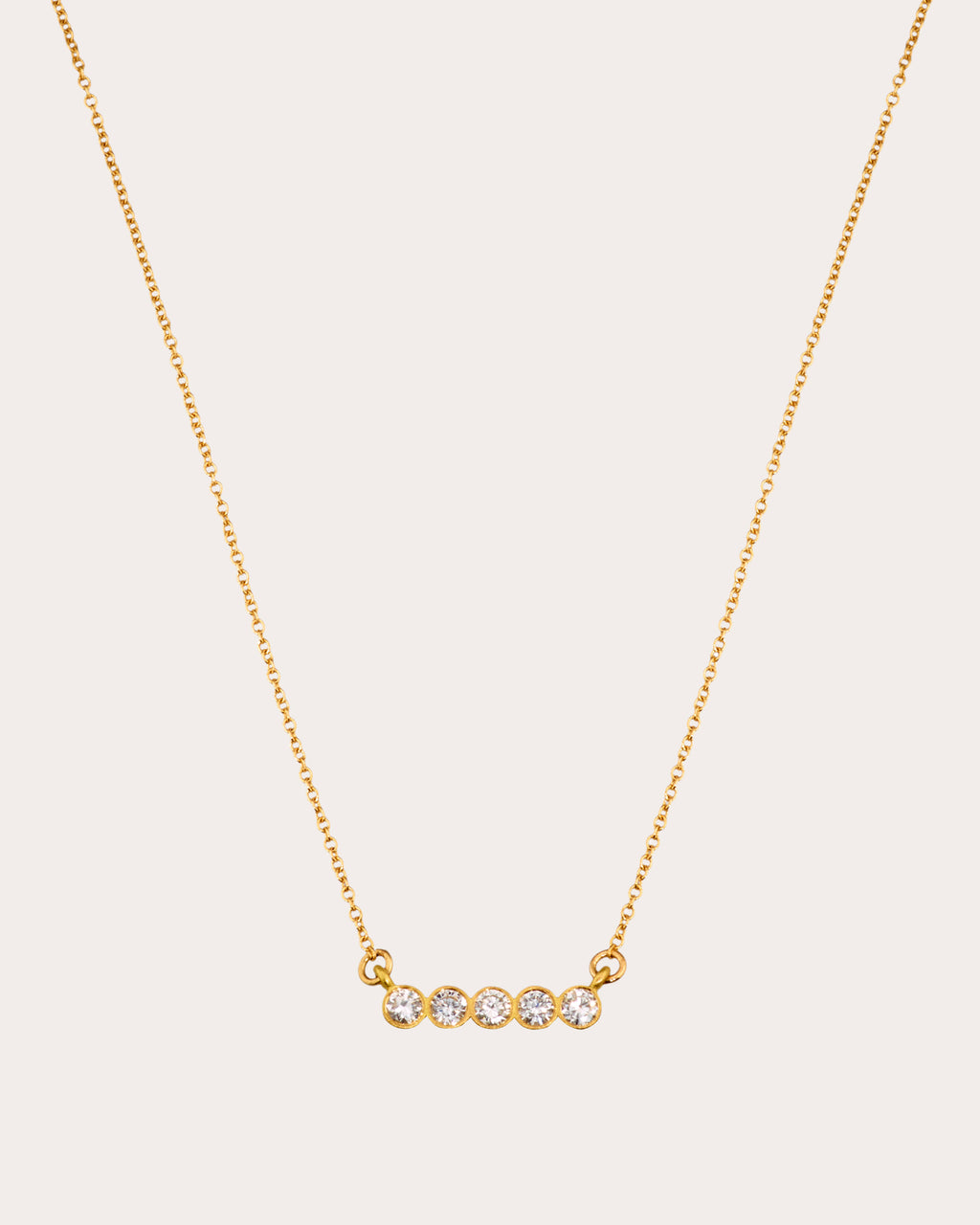 Diamond & 18k Gold Circle of 5ths Pendant Necklace