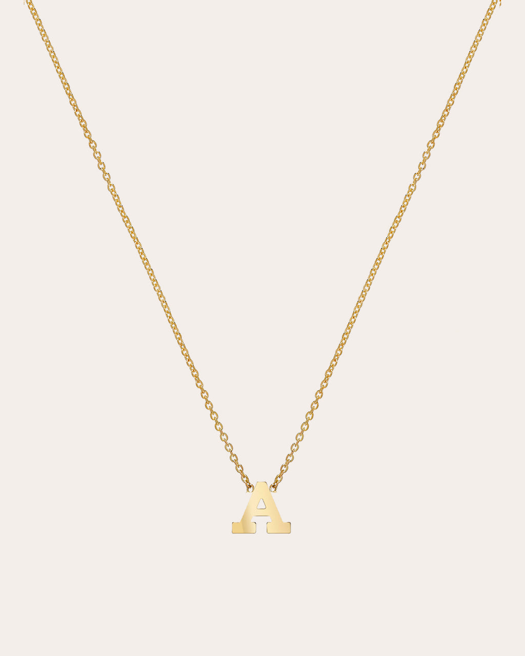 14k Gold Initial Pendant Necklace